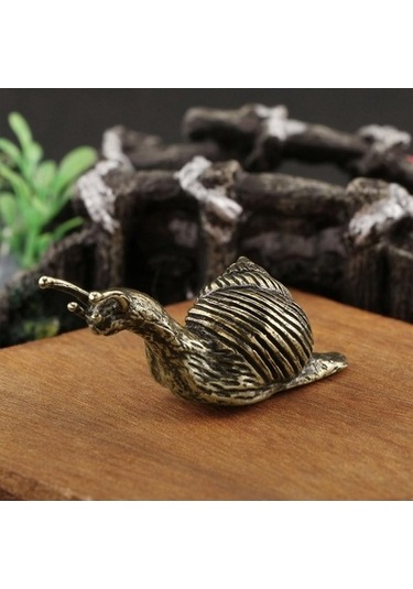 Lijinxu Magideal Pirinç Hayvan Heykeli Çin Feng Shui Süsleme Masa Çay