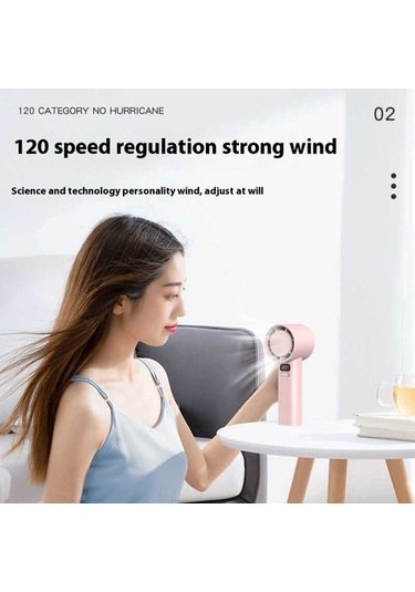 Serene Space 120 Hızlı El Tipi Fanyüksek Hızlı Taşınabilir El Tipi Turbo Fan 5456 Beyaz