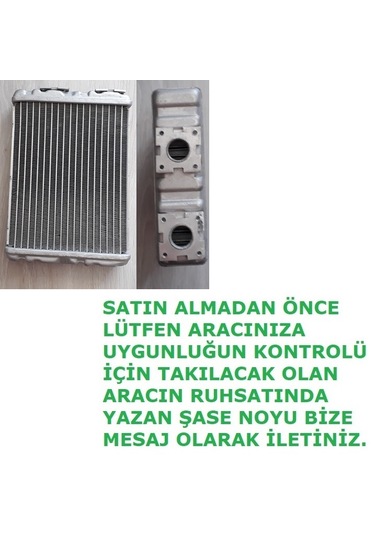 Mitsubishi Space Runner Kalorifer Peteği Mitsubishi Space Runner Kalorifer Radyatörü 2000 İle 2003 Arası