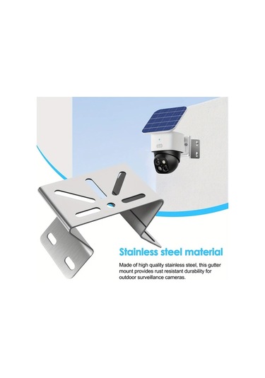 Honeybeeshop Ptz Güvenlik Kameraları İçin Paslanmaz Çelik Duvar Köşe Braketi 270 Açı Beyaz 1 Takım