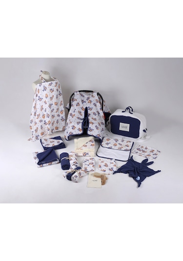 Luckka 29 Parça Müslin Bebek Bakım Çantası - Müslin Set - Ztçanta