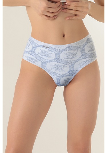 Doremi Yüksek Bel %100 Doğal Pamuk Likralı Rahat Kalıp Kadın Bato Külot Çok Renkli