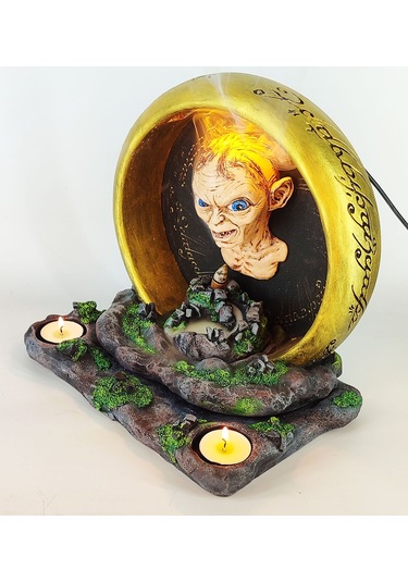 Güç Yüzüğü Gollum Geri Akış Tütsülük Ve Işıklı Mumluk