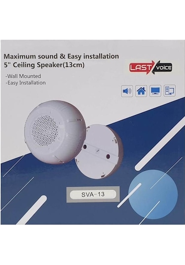 Lastvoice Sva-13 Sıva Üstü Alçıpan Tavan Hoparlörü 13 Cm 10 Watt