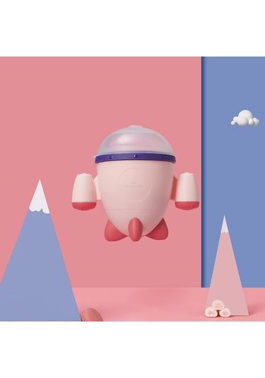 Bc Bebek Bakımı Dökülmeye Dayanıklı Petal Bebek Aperatif Sızdırmaz Silikon Saplı Gıda Saklama Bebek Besleme Kapları Roket Aperatifler Bardak