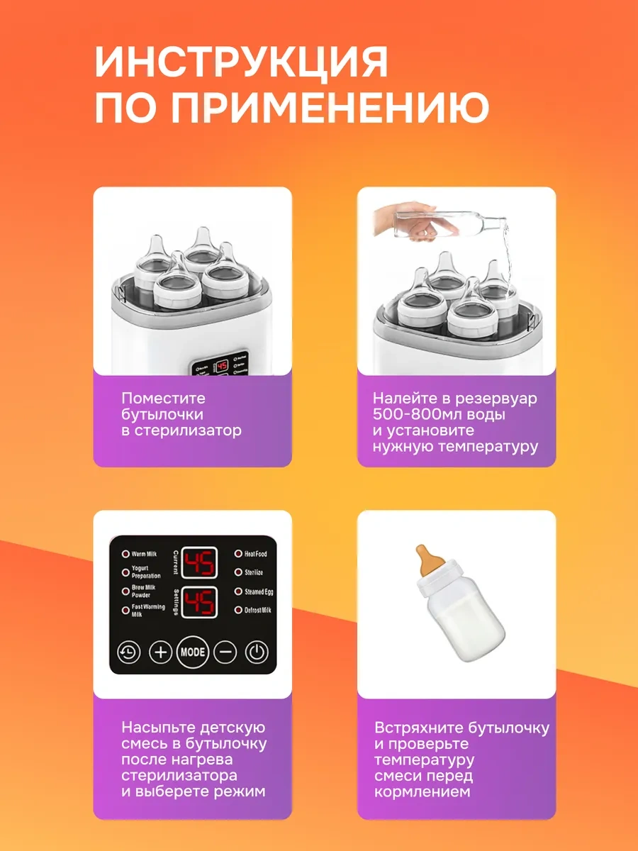 Biberonlar İçin Sterilizatör Isıtıcı 386423423