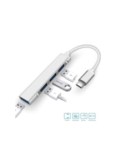 4 Port Usb 3.1 Hub Çevirici Çoğaltıcı Type C Çoklayıcı Type-C