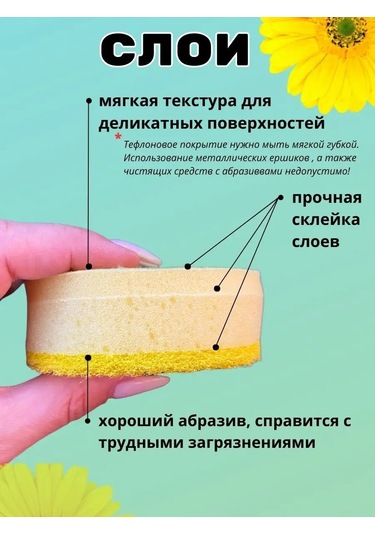 Homelinemarket Yuvarlak Bulaşık Süngerleri 159913121