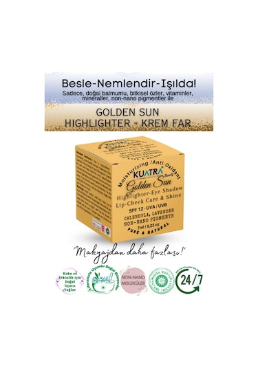 Kuatra Golden Sun Çok Amaçlı Işıltı Veren Balm 7 ML