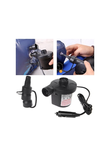 12v Araç Çakmağından Çalışan 3 Başlık Çift Fonk. Elektrikli Pompa Çok Renkli