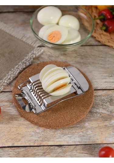 Dolana El Yapımı Metal Yumurta Dilimleyici, Dilimleyici 223311562 Krom