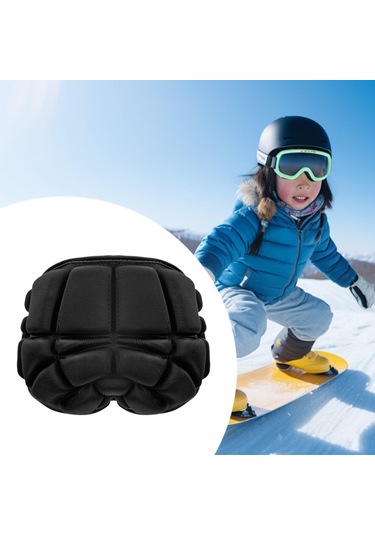 Suntek Kayak Koruyucu Donanım Butt Pad Kaykay Çocuklar-siyah Siyah