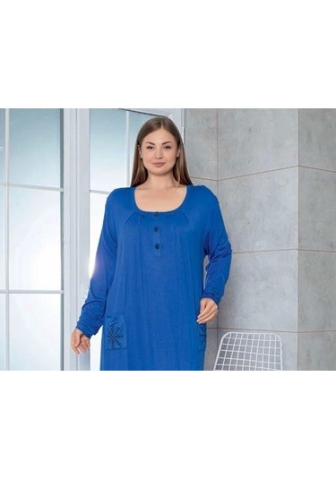 Limissi Viskon Gecelik İndigo