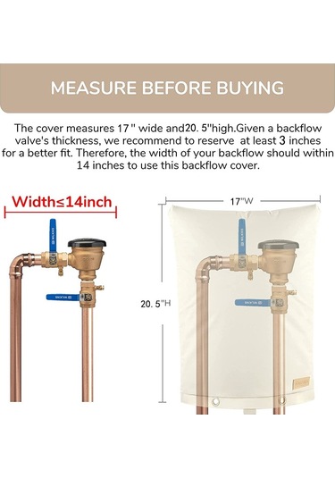Sones Açık Hava Musluk Geri Akış Vanaları Donma Önleyici Kapak Su Musluk Koruyucu 43 X 52cm Diğer