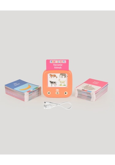 Let's Be Child Öğretici İngilizce Konuşan Kartlar Somon