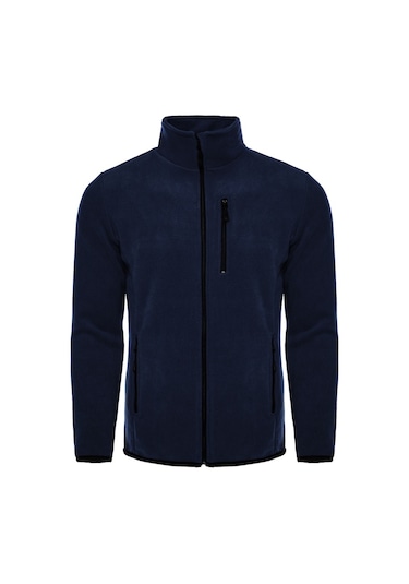 Ghassy Co. 3 Cepli Tam Fermuar Erkek Polar Lacivert