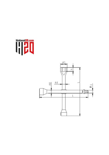İzeltaş 1/2" Adaptorlü Bijon Anahtarı - 1975091322