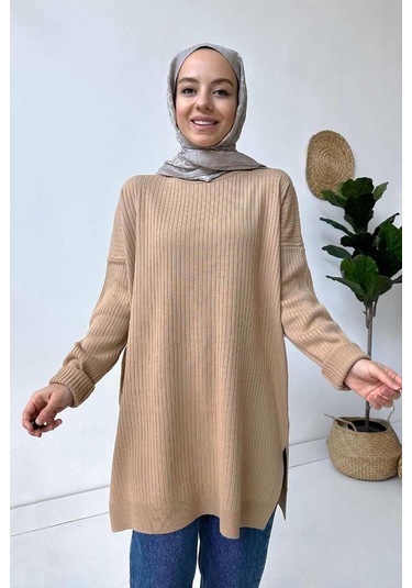 Anje Triko Tunik - Camel Camel