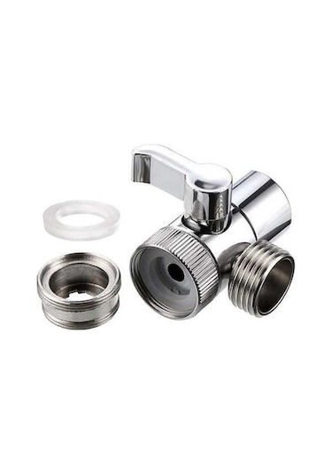 Trendooze Temizlik Kolaylıklı Yüksek Performanslı Duş Başlığı Yönlendirici - Gümüş Gümüş