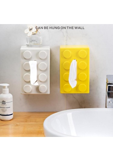 Yeşil Kare Mendil Kutusu, Çok Amaçlı Duvara Monte A