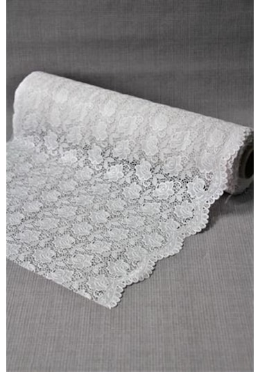 Pvc Dantel Kaymaz Raf Dolap Ve Çekmece Örtüsü - Büyük Gül 001