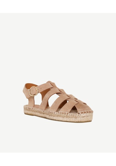 Yargıcı Süet Kafesli Espadril 26ykay4048x 209 Bej