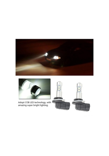 Shineyee Hyundai Kia Uyumlu 881 889 50w Cob Led Far Ampulü, 6000k Süper Beyaz, 1800lm, 360 Işık Açısı, Plug & Play 2 Adet