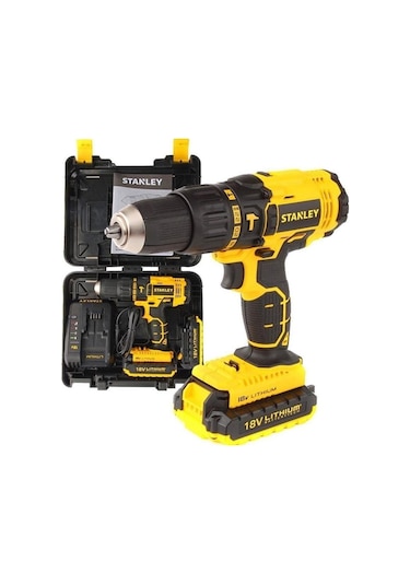 Stanley SBH20D2K-TR 18V 2Ah Li-Ion Kömürsüz Çift Akülü Darbeli Matkap