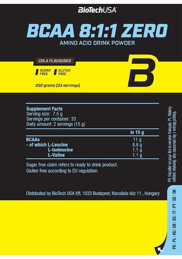 Bıotech Usa Bcaa 8:1:1 Zero