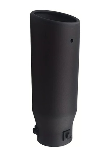 Besthome1 Siyah Renk 2.5 İnç Giriş 3 İnç Çıkış 22cm Paslanmaz Çelik Oto Egzoz Ucu