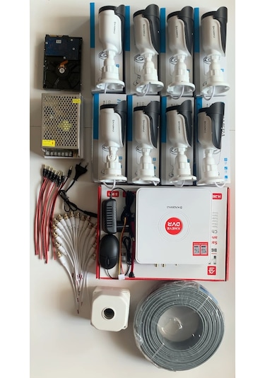 8'li Kamera Seti - 5mp Sony Seculens Kdj-8s-6al-ss-v1