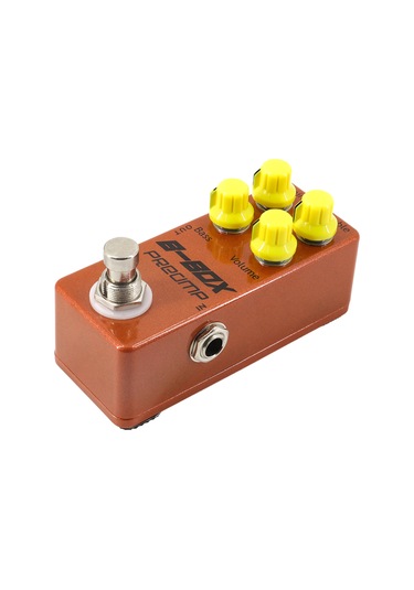 Ruicoo Elektro Gitar Efekt Pedalı, Ön Aşama Tek Blok, Gerçek Bypass Anahtarı, Dönme Kontrolleri, Çinko Alaşımlı Kasa, Turuncu