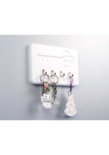 Woodcraft Mini Anahtar Askısı, Askılık, Anahtarlık (515857809) Beyaz