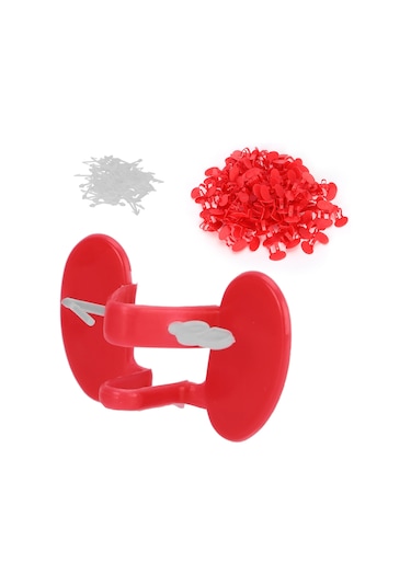 Moveevo Orta Boy İki Asma Tavuk Gözlüğü - Kanat, Yumurta Ve Tavşan Kuyruğu Kırpmayı Engeller - 100 Adet/ Paket Plastik Malzeme