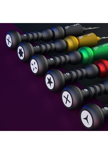 Symbee Kırmızı Manyetik Tornavida - 0.8mm Beşgen Uç, Saat Ve Elektronik Tamiri İçin Çelik Araç Diğer