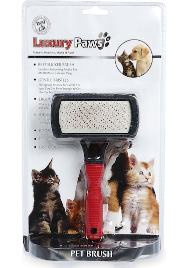 Luxury Paws Çift Taraflı Köpek Fırçası 17 CM