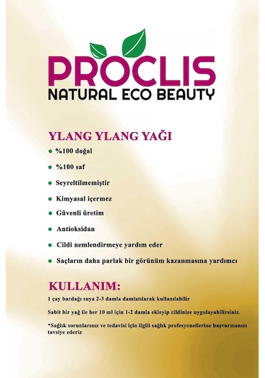 Proclis Ylang Ylang Yağı 2 x 10 ML