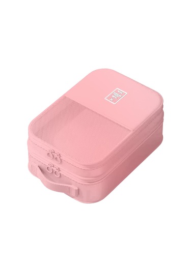 Suntek Seyahat Ayakkabı Çantası El Erkek Kadın Saplı Pembe Pembe