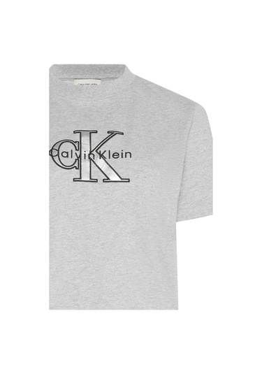 Ss Classıc Monologo Metallıc Cne Kadın Gri T-shirt Gri
