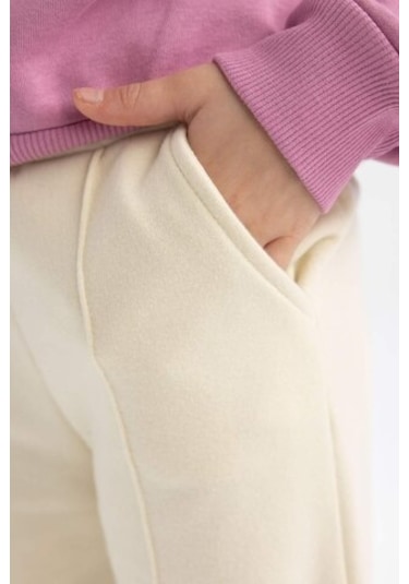 DeFacto Kız Çocuk Wide Leg Pantolon B7784A8NSER102 Ekru