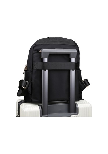 Nakış İpliği Eşkenar Dörtgen Tüm Maç Sırt Çantası Okul Gezisi Siyah