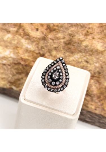 Elmas Montür Rosegold Özel Üretim Gümüş Set Takım - Lvrset12 Rose Gold