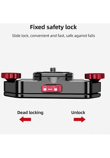 Ebitda Kamera Sırt Çantası Kayışı Hızlı Açılan Montaj Omuz Kayışı Klipsi 1/4 İnç Vidalar Alüminyum Alaşım Dslr Ildc Spor Kameraları İçin Siyah Siyah