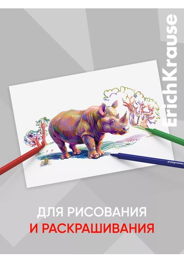 Erichkrause Safari Ultra Washable 18 Renkli Keçeli Kalem 189489753