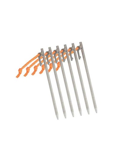 Pazly Hafif Titanyum Çadır Kazıkları - Yansıtıcı İpli, Rüzgara Dayanıklı, Çok Renkli Kamp Malzemesi Çok Renkli