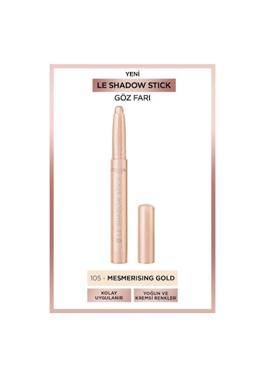 L'Oréal Paris Le Shadow Stick Göz Farı 105 Mesmerizing Gold