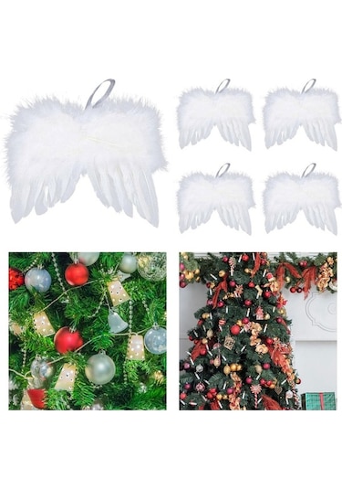 Pazly Yılbaşı Tüyü Suntek Melek Kanadı Günü Doğum Beyaz 5x By