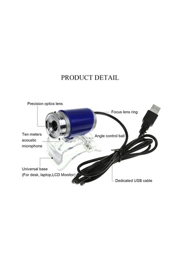 Sones A860 Hd Mikrofonlu Bilgisayar Usb Web Kamerası