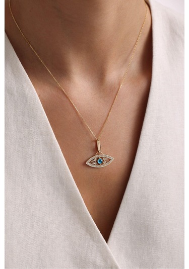 Nazar Boncuklu Biggo Göz Charm Kolye Ucu