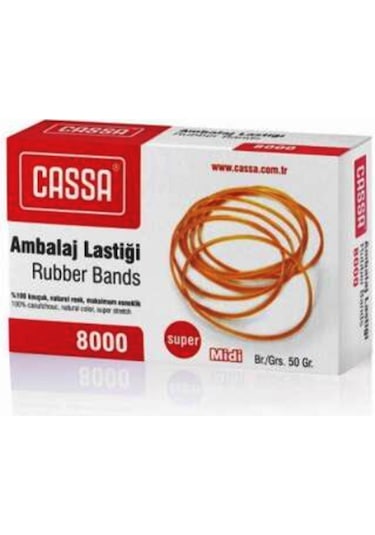 Cassa Ambalaj Lastiği Paket Lastiği 50gr Lastik - 3 Adet